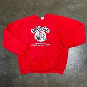 Vintage 90s Anything Goes High School Musical Theater Men's Medium Sweatshirt